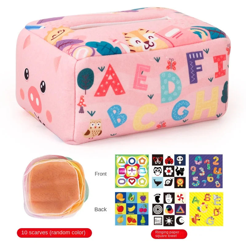 Wonder Tug Montessori Sensory Tissue Box
