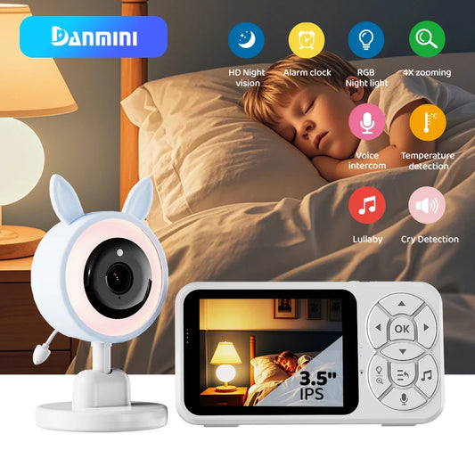 The Serene View 3.5" Night Light Baby Monitor
