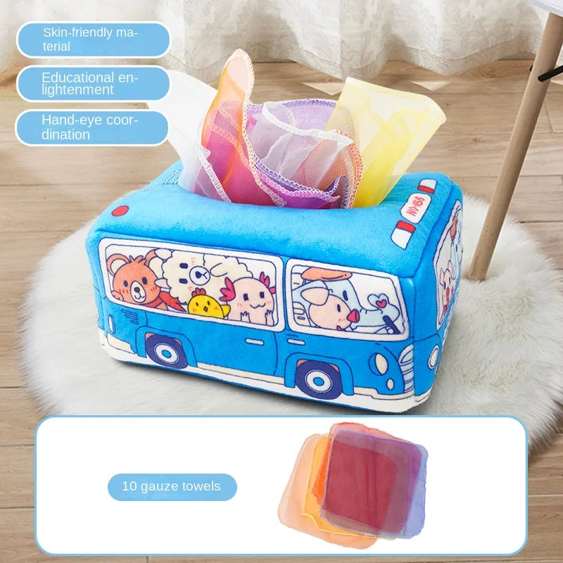 Wonder Tug Montessori Sensory Tissue Box