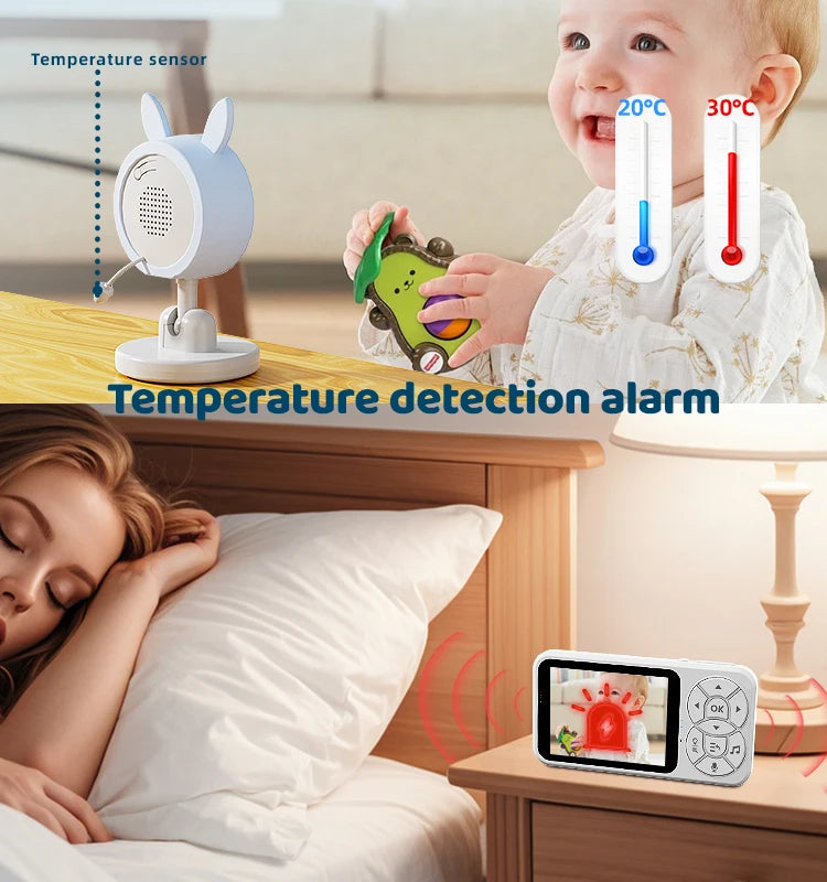 The Serene View 3.5" Night Light Baby Monitor