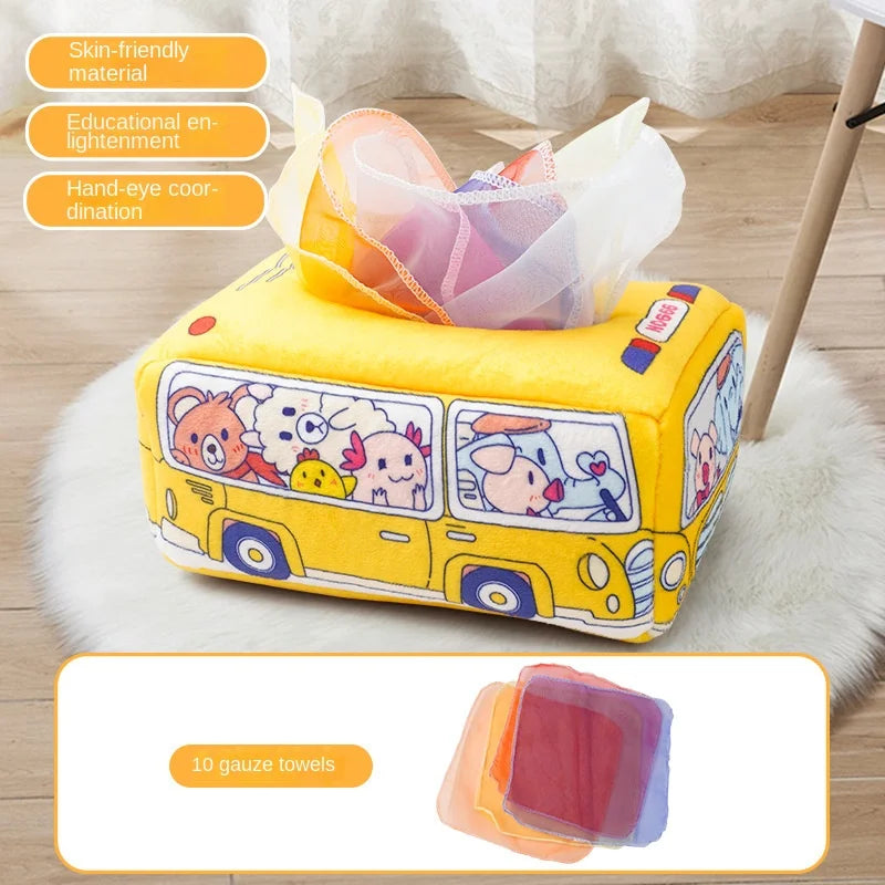 Wonder Tug Montessori Sensory Tissue Box