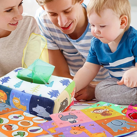 Wonder Tug Montessori Sensory Tissue Box