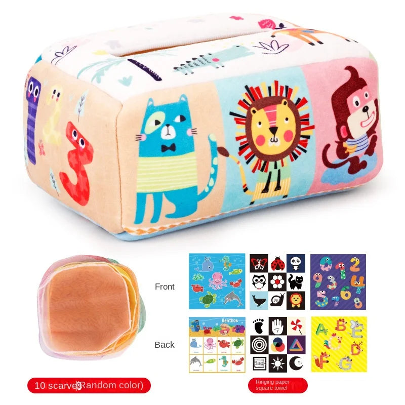 Wonder Tug Montessori Sensory Tissue Box