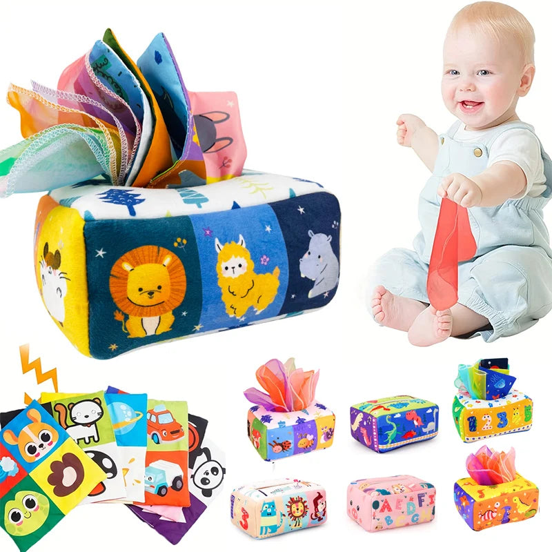Wonder Tug Montessori Sensory Tissue Box