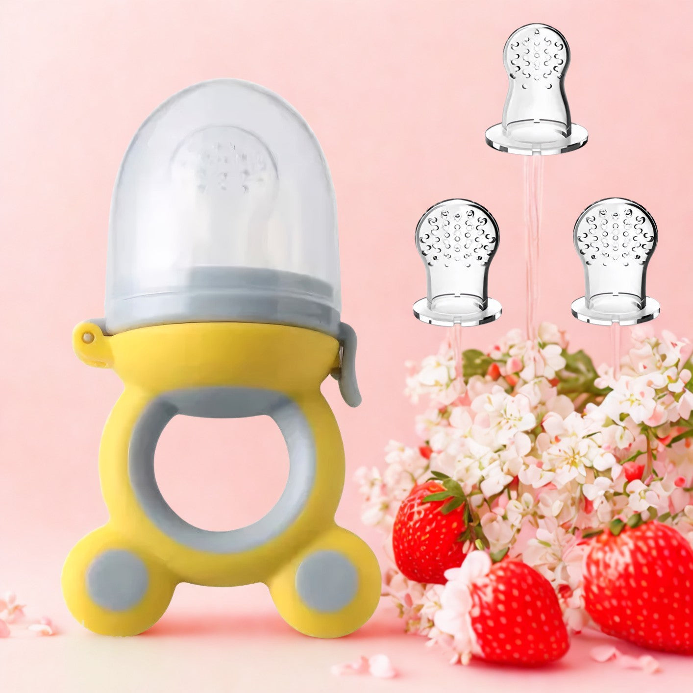 Fresh Fruit Dummy Feeder | Teething Relief & First Foods Pacifier